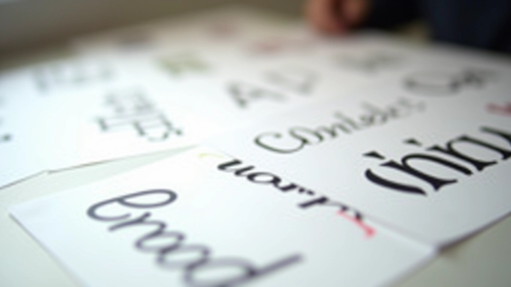 Différentes polices typographiques affichées avec des effets de profondeur et d'ombrage pour montrer les variations d'animation